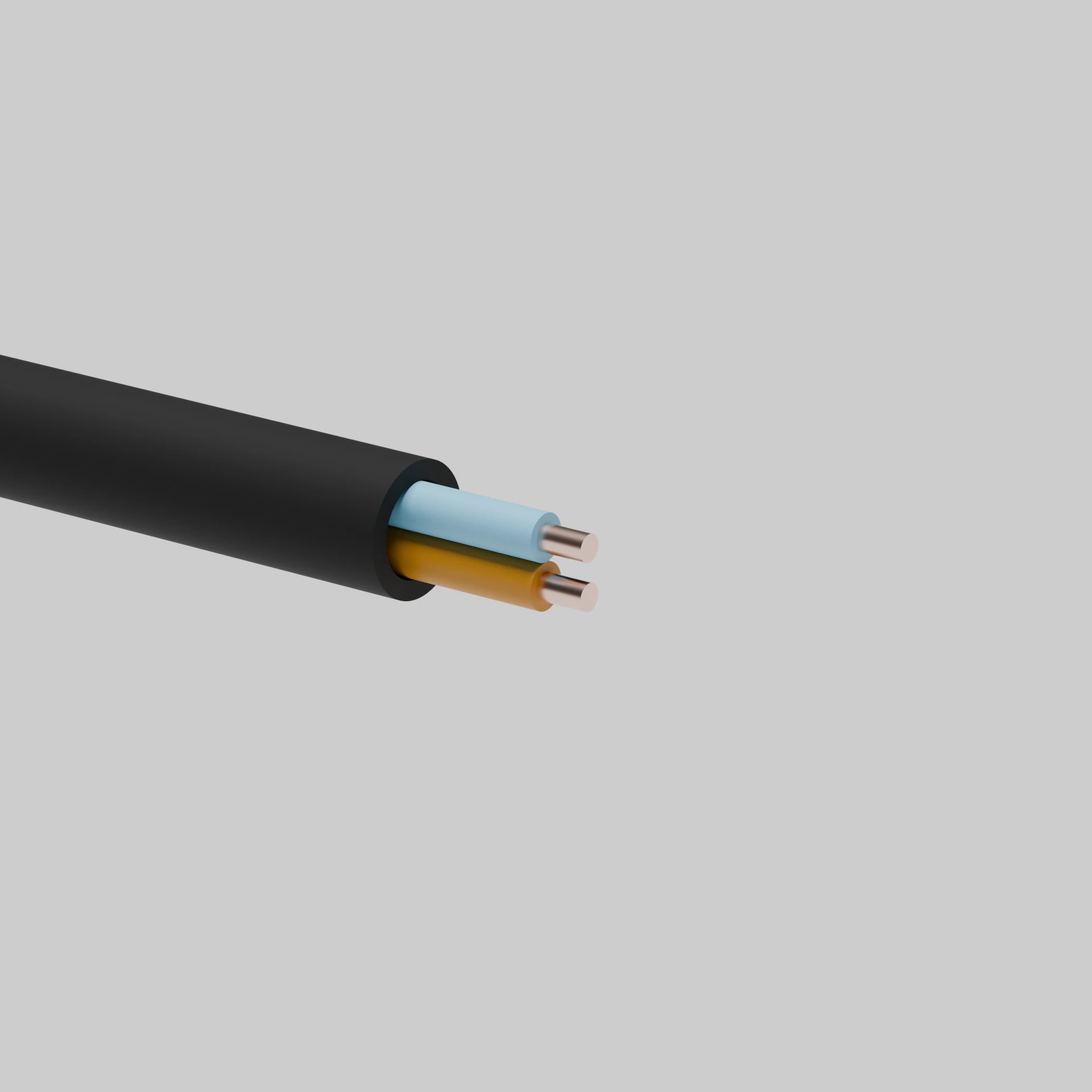 Кабель ВВГнг-LS 2х6 мм2, чорний GAL-KAT